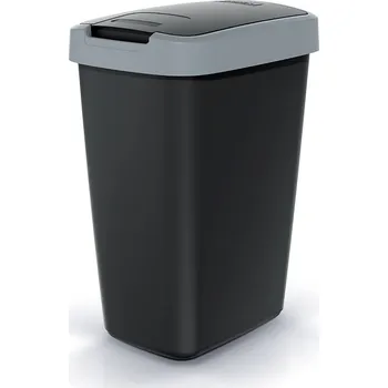 Odpadkový koš Odpadkový koš COMPACTO FLAS s víkem černý/světle šedý, varianta 25 l