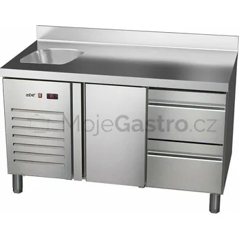Asber Stůl chladící ETP-7-135-12 HC S GI agregát vlevo + dřez