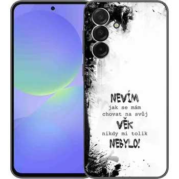 Pouzdro na mobilní telefon Gelový kryt mmCase na Samsung Galaxy A36 5G - vtipný text 14 bílé pozadí