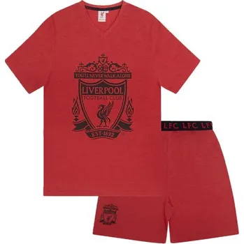 Pánské pyžamo Fan-shop Pyžamo LIVERPOOL FC Short Red Marl velikost: XXL