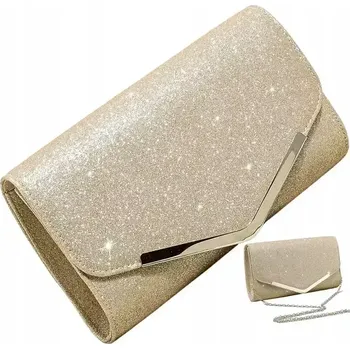 Kabelka Dámská zlatá kabelka (Moderní dámská zlatá kabelka - třpytivá)