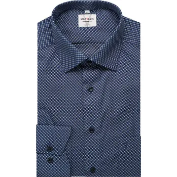 Pánská košile Marvelis pánská společenská košile Modern Fit 722474 64 18 Modrá 45