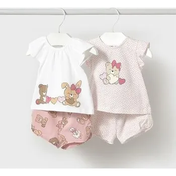 Kojenecká souprava kojenecké letní oblečení pro holčičku 4 kusy Mayoral 1671-53 velikost 62