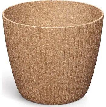 Květináč Květináč LAMIE ECOWOOD naturální, varianta 13,8 cm