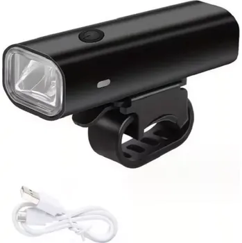 Tachometr Přední LED světlo na kolo BIKE RO7V (LED světlo na kolo 400 lm - USB nabíjení, baterie 2000 mAh)