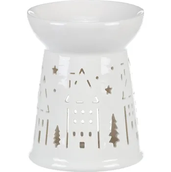Vánoční dekorace Aromalampa - vánoční, porcelán, barva bílá
