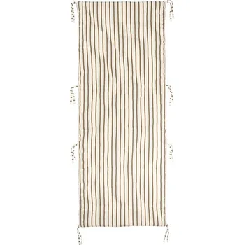 Zahradní stůl Plážová podložka Broste FRANCA 200x70cm krémová s proužkem