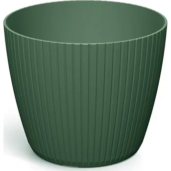 Květináč Květináč LAMIE tmavě zelený, varianta 19,8 cm