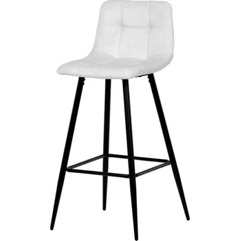 Barová židle Autronic Jazz AUB-X7015WT2 Barová židle, sametová látka, bílá