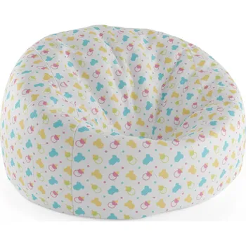 Sedací pytel Sablio Sedací vak Cocoon Dudlíky a body - 75 x 45 x 35 cm