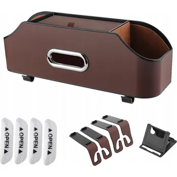 Organizér do auta Organizér na zadní sedadlo auta, PU kůže, cestovní příslušenství