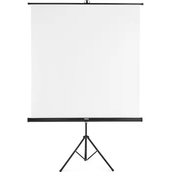Projekční plátno Hama projekční plátno 2v1, 155x155 cm, úhlopříčka 219 cm, se stativem, přenosné, bílé