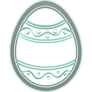 Vykrajovátko Zdobené vajíčko 2 - dvoudílné vykrajovátko