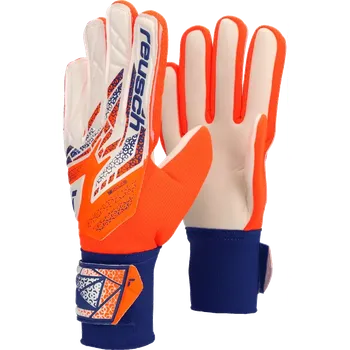 Sport Pánské brankářské rukavice Reusch Attrakt Starter Solid bílo-oranžové