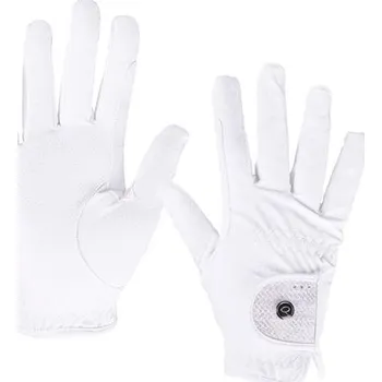 Jezdecké rukavice Jezdecké rukavice QHP Kae S/S 2025, bílé - vel. S