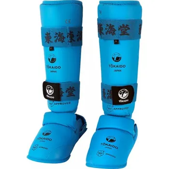 Chránič holeně pro bojový sport Píšťalka a chrániče náhubku Tokaido, modré