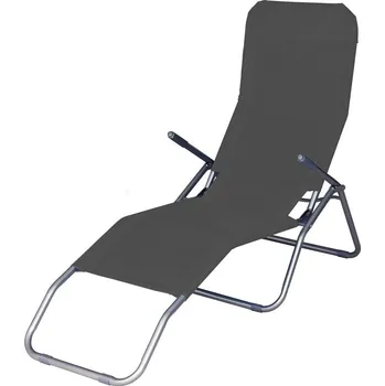 Zahradní lehátko Lehátko JAMAICA, tmavo-šedé, 140x60x96 cm