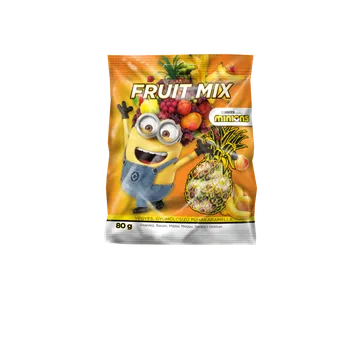 Bonbon Ovocné měkké karamelky MIMONI 80 g (Ovocný mix karamelek)