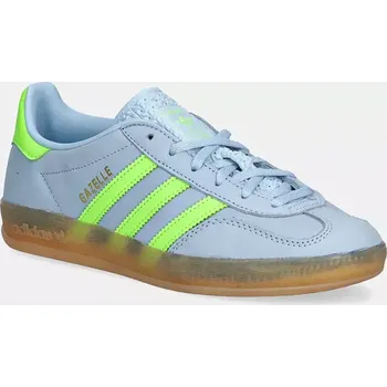 Dámské tenisky Nubukové tenisky adidas Originals Gazelle Indoor W, 36 2/3, modrá, 55X