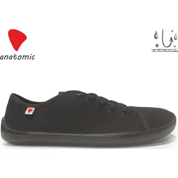 Chlapecké tenisky Barefootové tenisky Anatomic NATURAL WATER-REPELLENT 1NR01C černá s černou podrážkou Velikost: 38