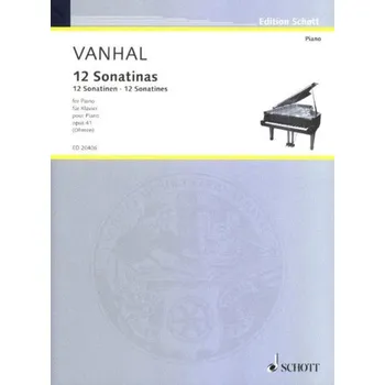 Jan Křtitel Vaňhal: 12 Easy And Progressive Sonatinas Op. 41 (noty na klavír)