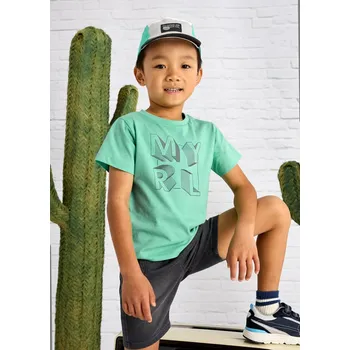 Chlapecké oblečení Tričko s krátkým rukávem basic MYRL zelené MINI Mayoral velikost: 122