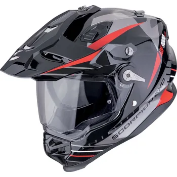 Helma na motorku SCORPION přilba ADF-9000 AIR Feat black/silver/red - XS