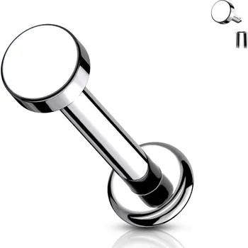 Piercing Šperky4U Piercing do brady - labreta titan 1,2 x 8 mm - TIT1097-1208-03