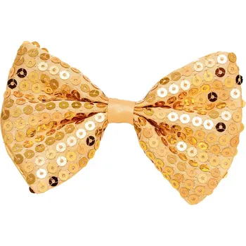 Karnevalový doplněk Zlatý motýlek s flitry