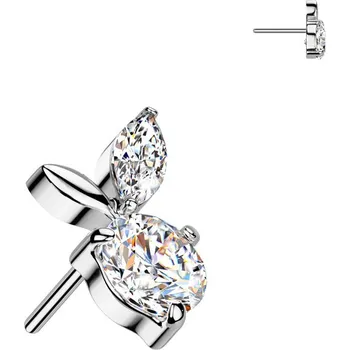 Piercing Šperky4U Ozdobná část k PUSH IN piercingu TITAN - TIT1527