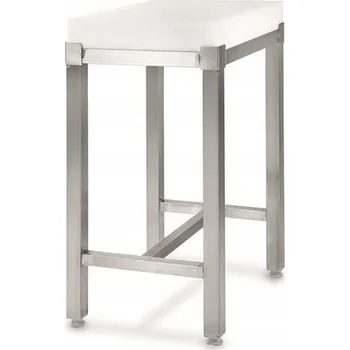 Hendi 505687 Řeznické prkno polyethylenové s nerezovým podstavcem, 500x400x800 mm