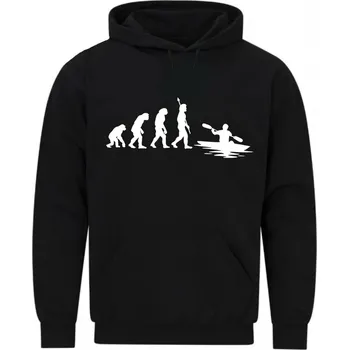 Pánská mikina Pánská mikina Evoluce veslaře (Velikost: 5XL, Barva: Černá)