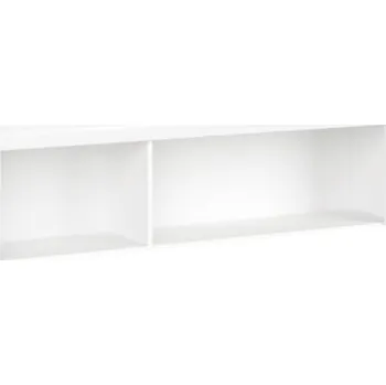 Obývací stěna Visací regál 160, bílý lesk, LINDY