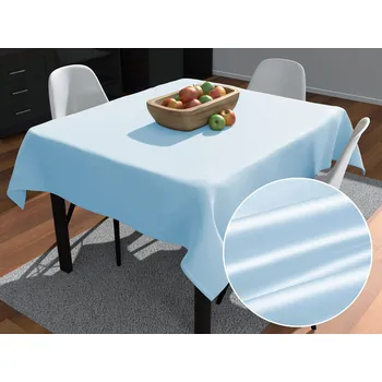 ubrus Saténový čtvercový ubrus polyesterový Satén LUX-062 Světle modrý 40x40 cm