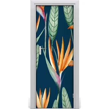 Fototapeta Samolepící fototapeta na dveře Strelitzia reginae 95x205 cm