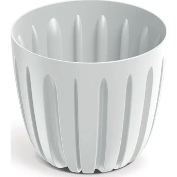 Květináč Plastový květináč WARIOS bílý, varianta 13,8 cm