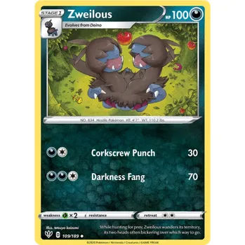Sběratelská karetní hra Pokémon TCG Zweilous 109/189