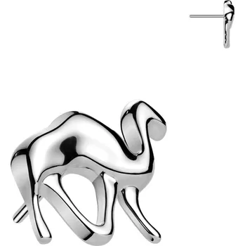 Piercing Šperky4U Ozdobná část k PUSH IN piercingu TITAN, velbloud - TIT1525