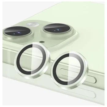 Unicorno ochranné sklo fotoparátu s aplikátorem iPhone 15, 15 PLUS light green