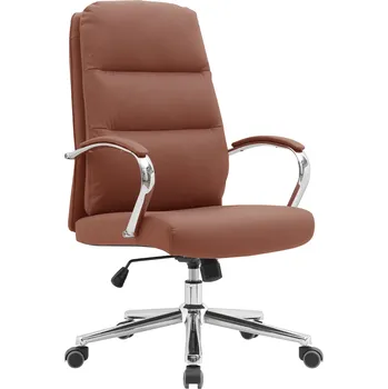 Kancelářské křeslo, hnědá camel/chrom, ADMON