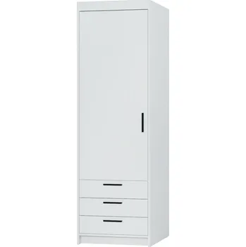 Šatní skříň FALCO Skříň Enja 1D3S bílá