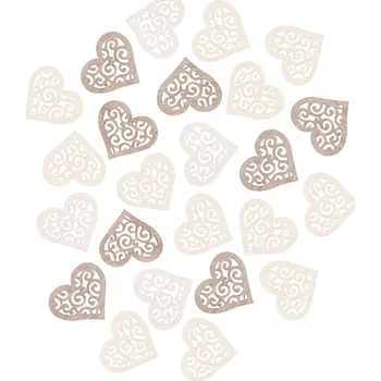 Srdíčko dřevěné 2 cm, 24 ks 4183