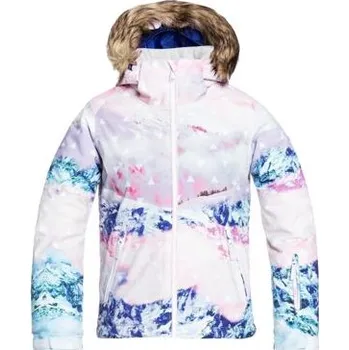 Chlapecká bunda Roxy dětská SNB & SKI bunda Jet Ski Bright White Pyrennes | Bílá | Velikost 14 r.