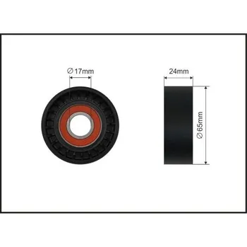 Auto-moto Napínací kladka, žebrovaný klínový řemen CAFFARO 500648