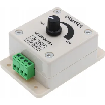 LED páska Manuální stmívač LED DIMMER 12V DC 8A 96W