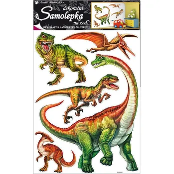 Samolepící dekorace Samolepky na zeď dinosauři 60x42cm