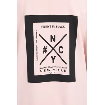 Dámská mikina Oversize pláštěnka s kapucí tmavě pudrově růžová UNI