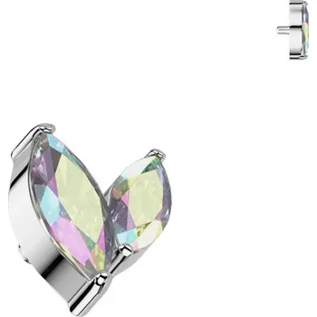 Piercing Šperky4U Náhradní ozdoba k dermálu / labretě TITAN, závit 1,2 mm, duhová barva - TIT1544-12-AB