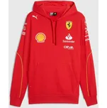 Týmová mikina s kapucí Scuderia Ferrari F1 2024 červená XL