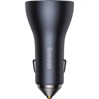 Mobilní telefon Baseus CGJP010013 Nabíječka do Auta Triple Quick Charger USB/USB-C/USB-C 65W Dark Grey